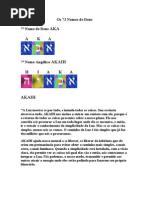 Os 72 Nomes de Deus 7º Nome 