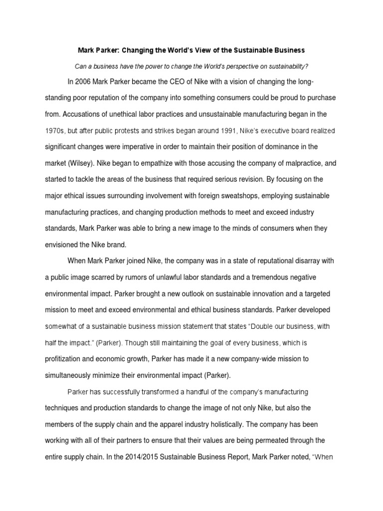 nike business report