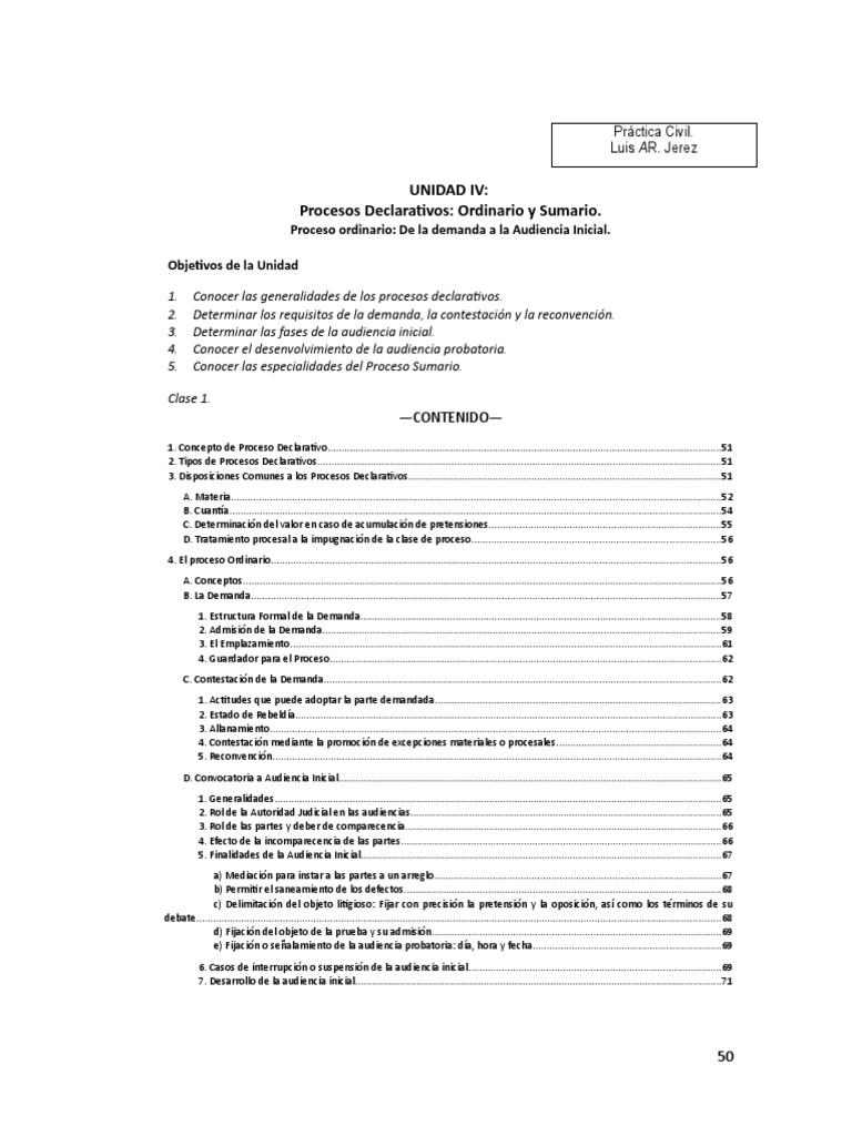Procesos declarativos | Propiedad | Evidencia (ley)