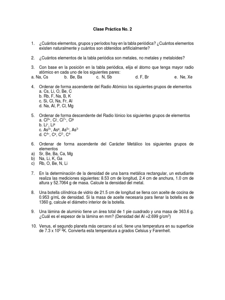 Clase Práctica 2 | PDF
