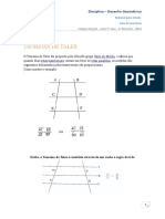 Material para Estudo e Lista de Exerc 4 Bim 9 Ano