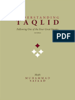 UnderstandingTaqlid - Mufti Sajaad PDF