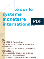 Exposé Sur Le Système Monétaire Internationale