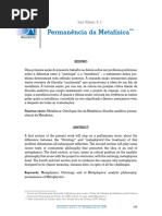 Paul Gilbert - Permanência Da Metafísica