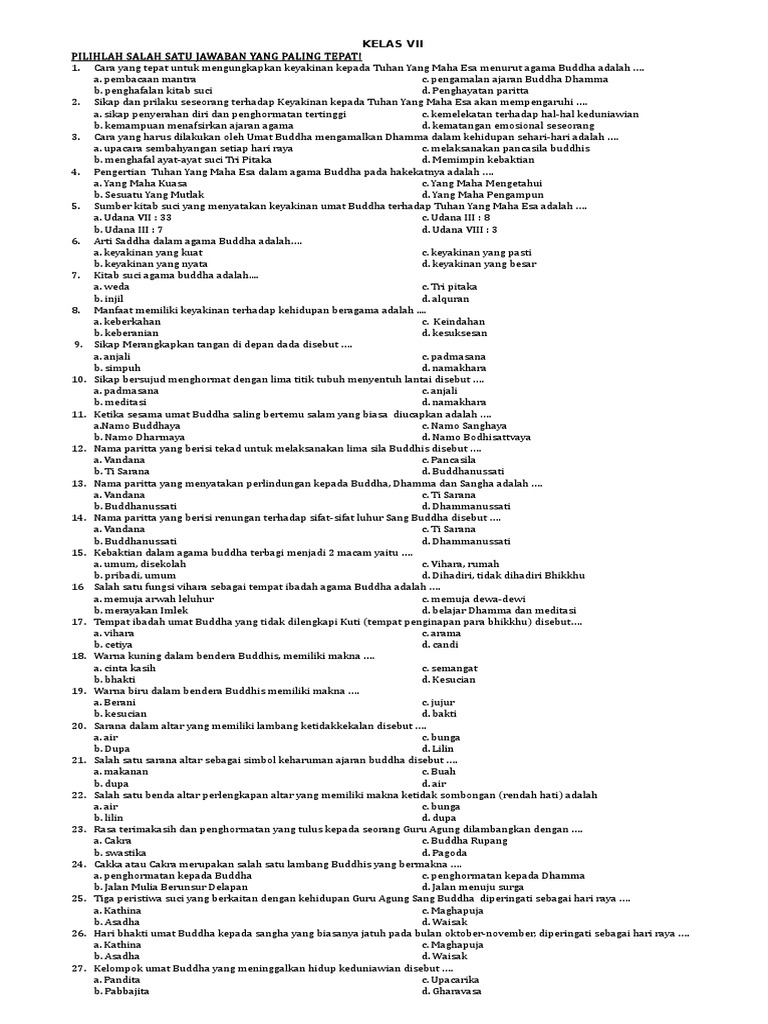 Soal essay agama islam smp 06 picture
