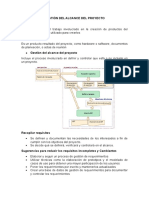 Gestion Del Alcance Del Proyecto