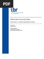 Audit of Motlow State president