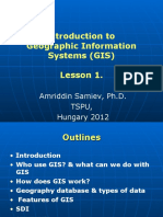 Introduction To Geographic Information Systems (GIS) Lesson 1