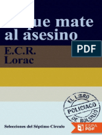 Jaque Mate Al Asesino - E. R. C. Lorac