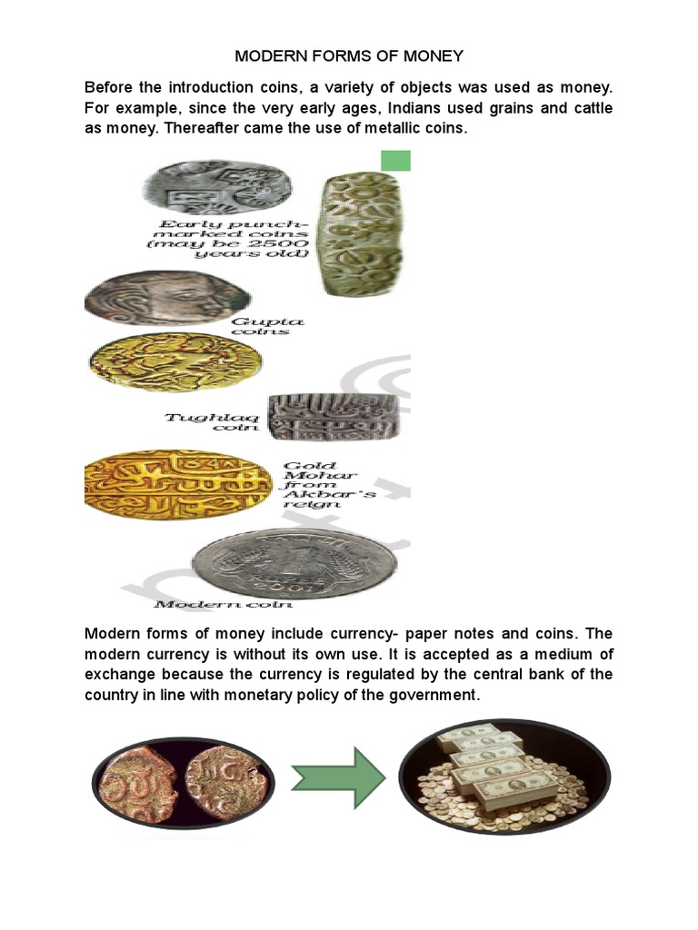 Modern Forms of Money