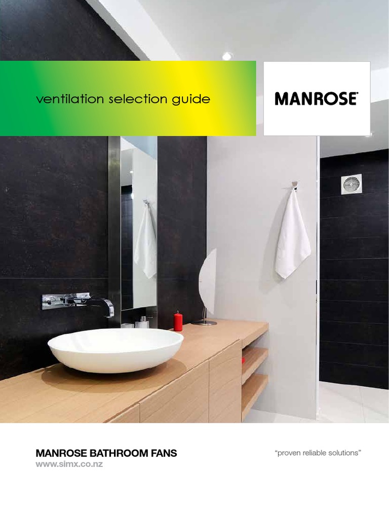 Manrose Classic Xp Fan Models Brochure Mechanical Fan Duct Flow