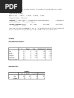 Output: Descriptive Statistics