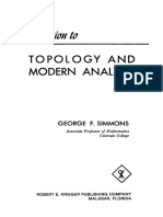 [Simmons] Introduction to Topology and Modern Analysis