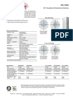 65° Dualband Directional Antenna: General Specifications