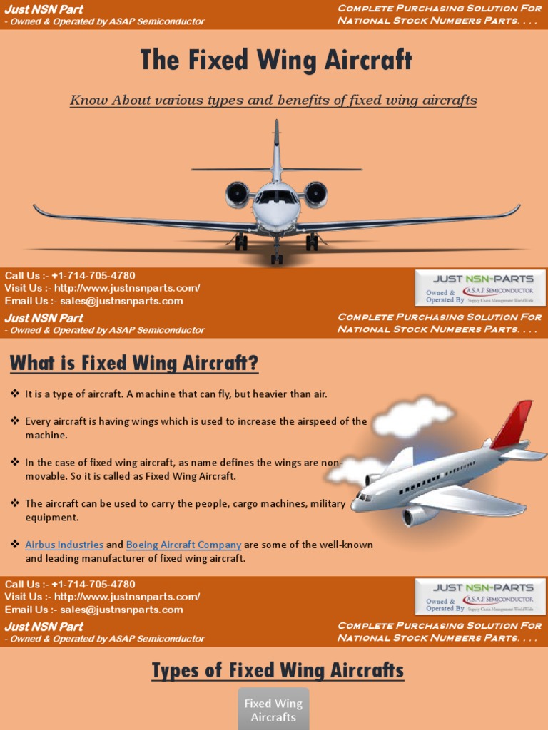 The Fixed Wing Aircraft Know About various types and benefits of fixed