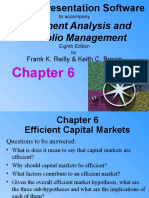 Efficient Capital Markets Chapter Summary