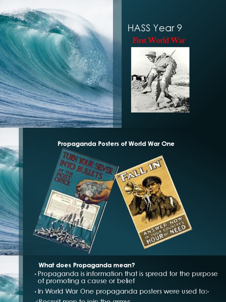 Propaganda Posters of World War One | PDF | World War I | Propaganda