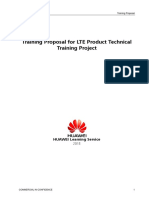 Training Proposal For LTE Product Technical Training Project
