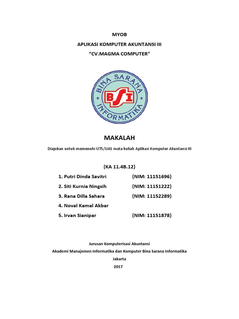 Makalah Myob Ready
