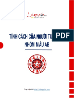 Tinh Cach Cua Nguoi Tuoi Thin Nhom Mau AB