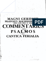 Commentarius Aurens in Psalmos Et Cantica Ferialia