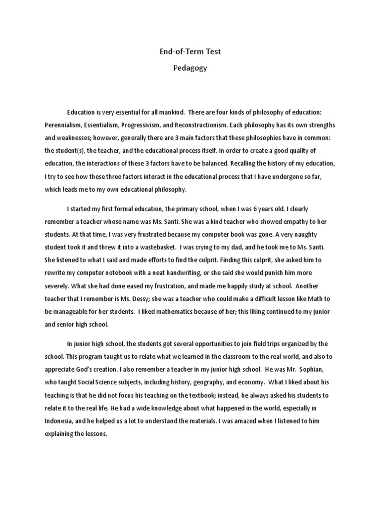 dissertation pedagogy