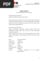 Contoh Surat Tuntutan