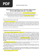 Hydrothermal Treatments of Rice Starch For Improvement of Rice Noodle Quality (Font Size: 17 PT, Bold)