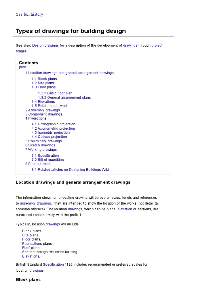 Types of Drawings For Building Design - Designing Buildings Wiki | PDF ...
