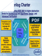 Systemverilog Charter: Levels For Architectural and Algorithmic Design, and