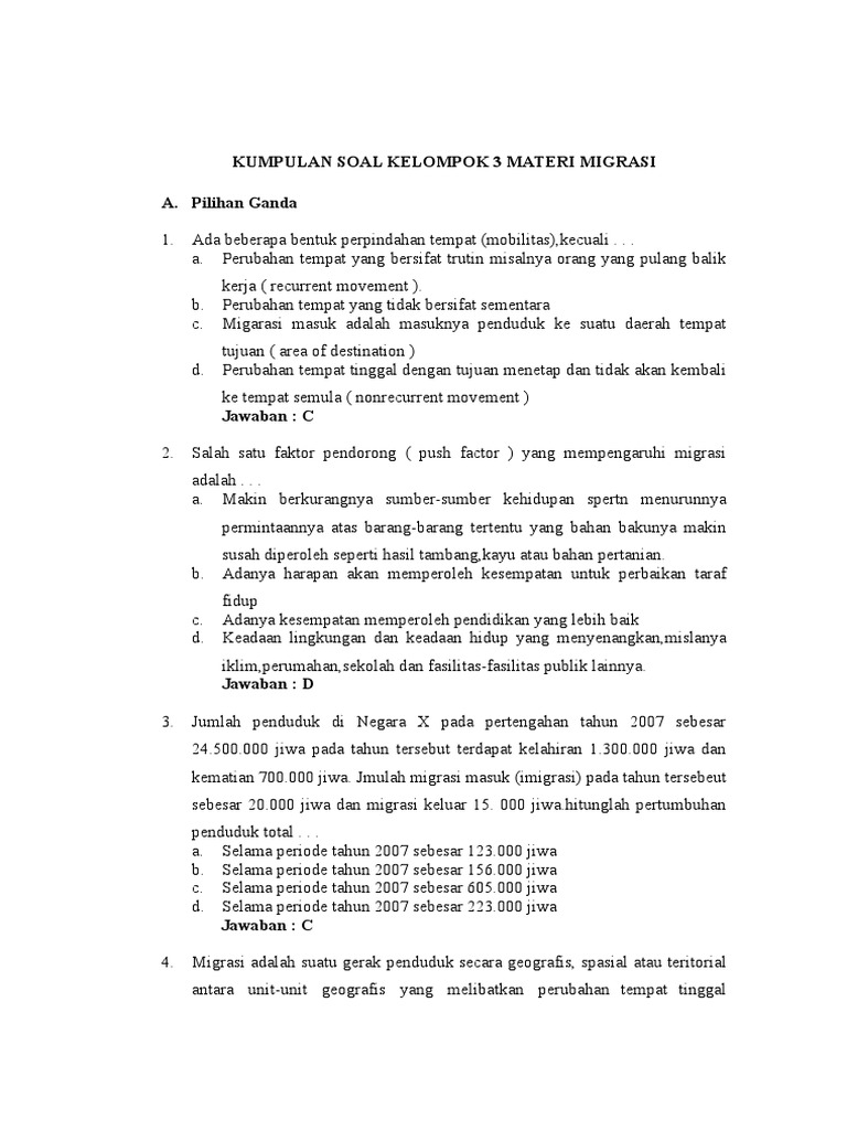 Soal Jawab Kelompok 3 Migrasi