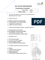 Corrección PRUEBA La Bruja Bella y El Solitario