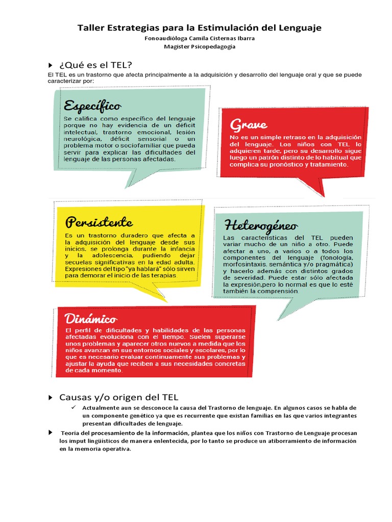 Estrategias para Estimular el Lenguaje | PDF | Palabra | Ciencia cognitiva