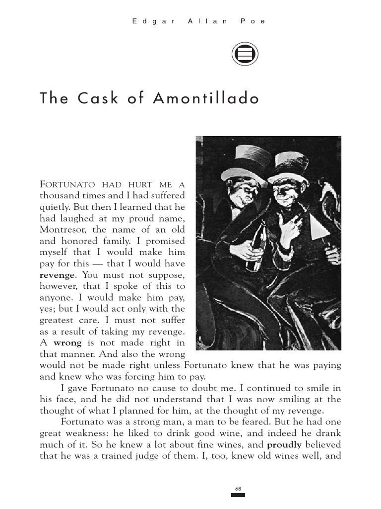 the cask of amontillado analytical essay