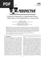 Download Finding the Organization in Organization Theory A Meta-Theory of the Organization as a Social Actor by Teppo Felin SN35137181 doc pdf