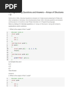 C Programming Questions and Answers