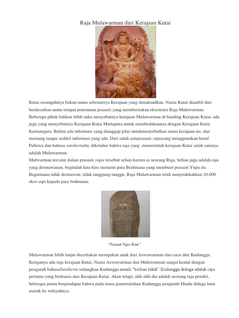 Raja Mulawarman Dari Kerajaan Kutai
