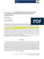 05) Schoen - Personality and Attitudes in Affecting Turnout