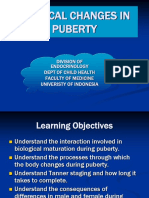 Physical Changes in Puberty: Division of Endocrinology Dept of Child Health Faculty of Medicine Univeristy of Indonesia