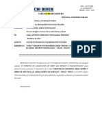 Carta A La Entidad Solicitando Formato de Liquidacion