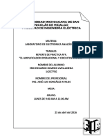 Reporte Practica 4 Lab Electronica Analogica II