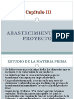 Capítulo III: Abastecimiento Del Proyecto