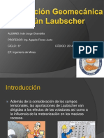 Clasificacion Geomecanica de Laubscher