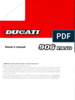 Owner's Manual Ducati 906 Paso