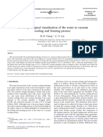 The Morphological Visualization of The Water in Vacuum Cooling and Freezing Process