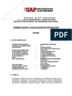 Formulación Y Evaluación de Proyectos