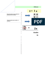 Planilla de Excel de Diferenciacion de Una Ecuacion de 2do Grado