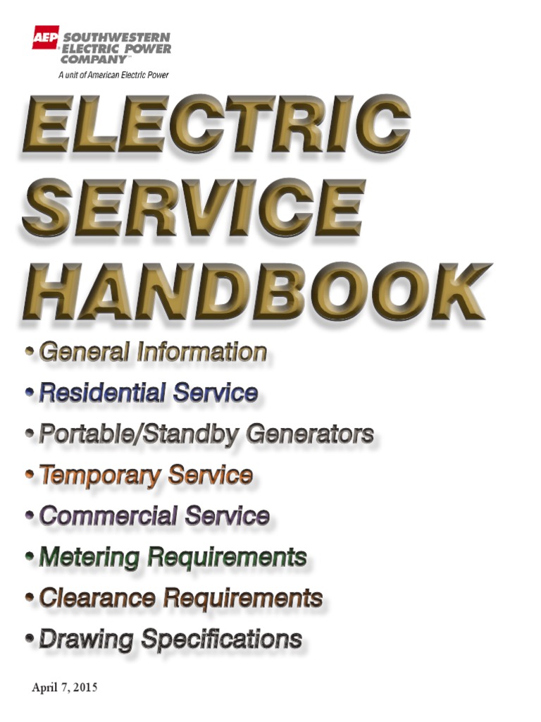 SWEPCO Electric Service Handbook | PDF | Electrical Connector ...