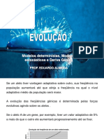 Modelos determinísticos e estocásticos na evolução