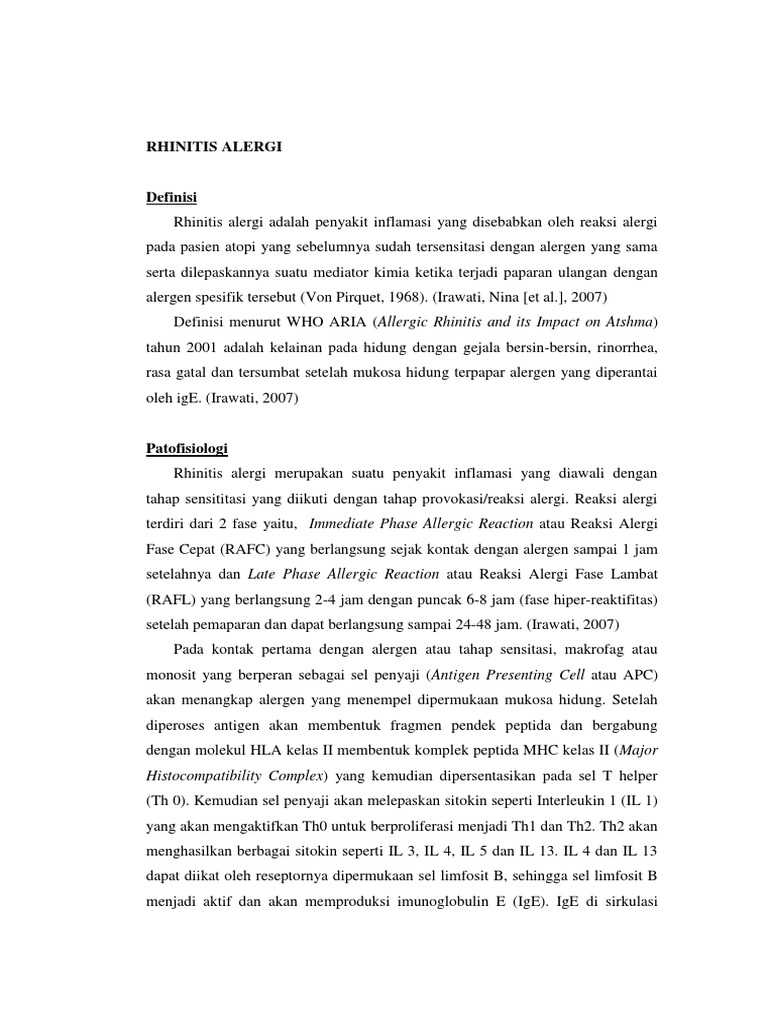 Rhinitis Alergi Rhinitis Alergi